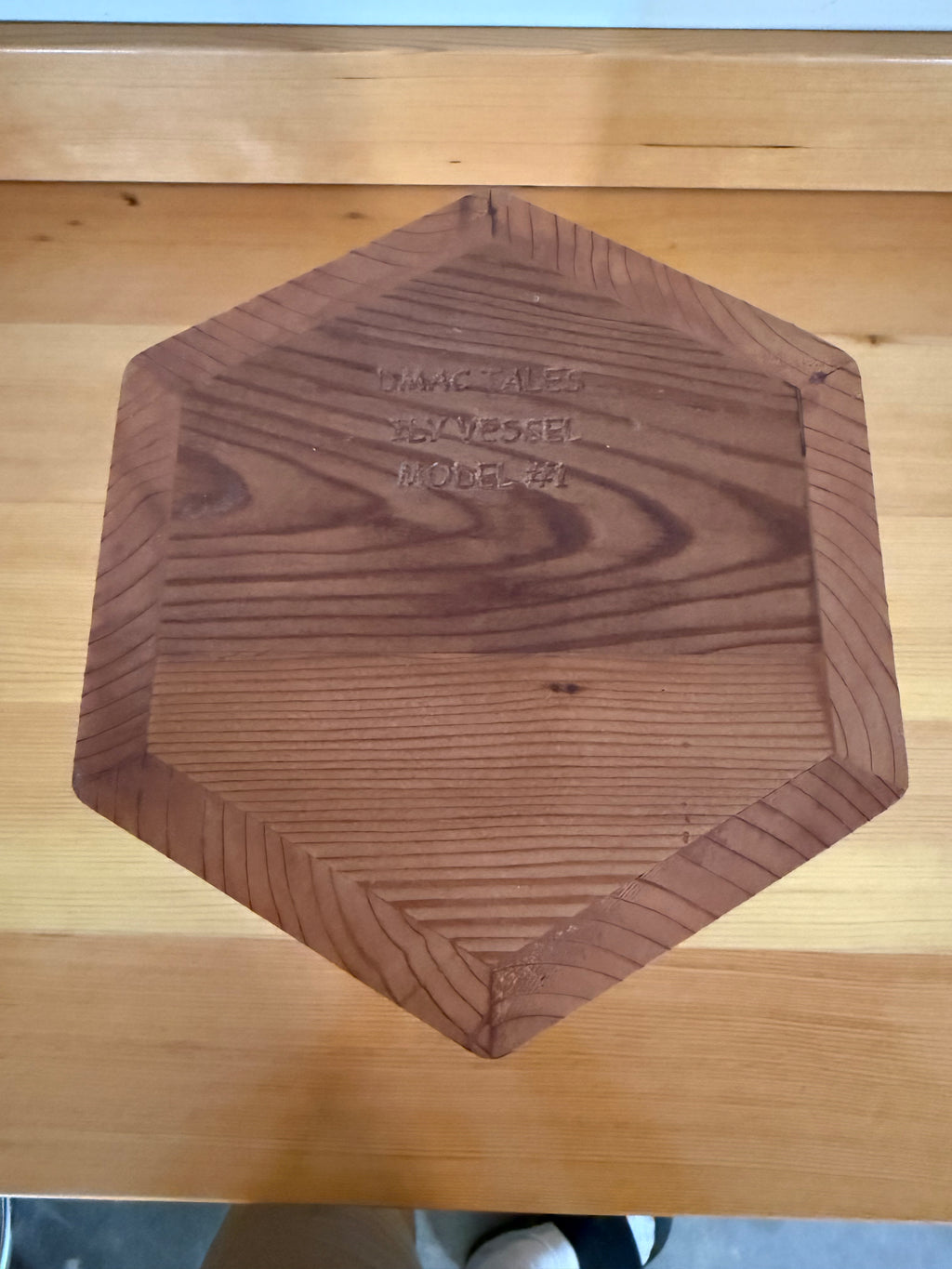 Redwood Vessel with ASL I Love You ILY Custom Made