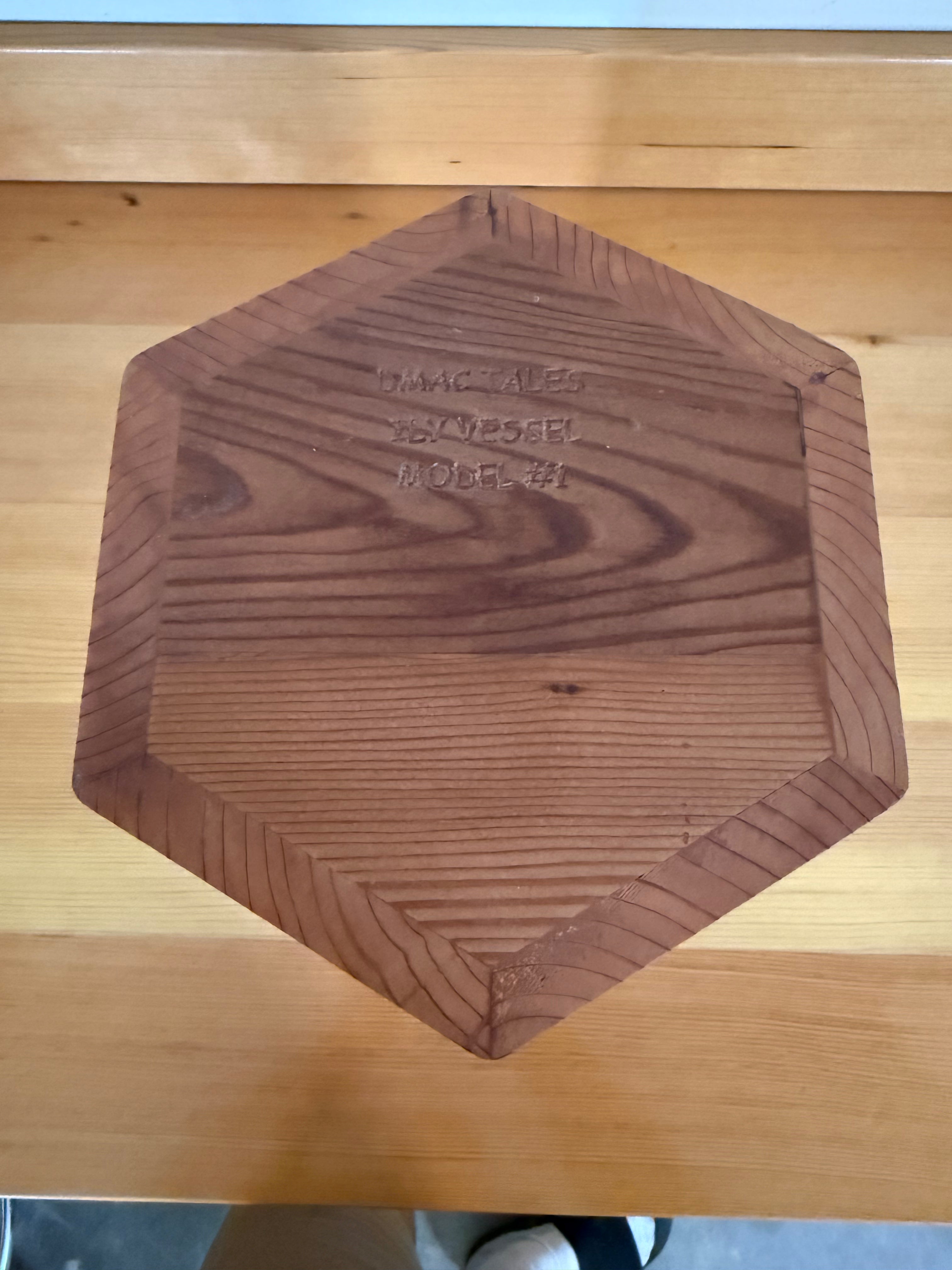 Redwood Vessel with ASL I Love You ILY Custom Made
