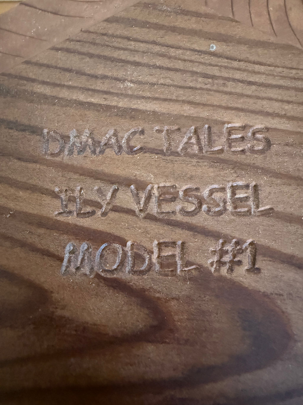 Redwood Vessel with ASL I Love You ILY Custom Made